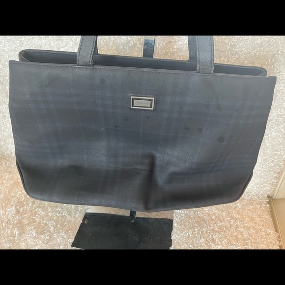 Burberry Coated Canvas Check Handle Bag - Picture 2 of 15